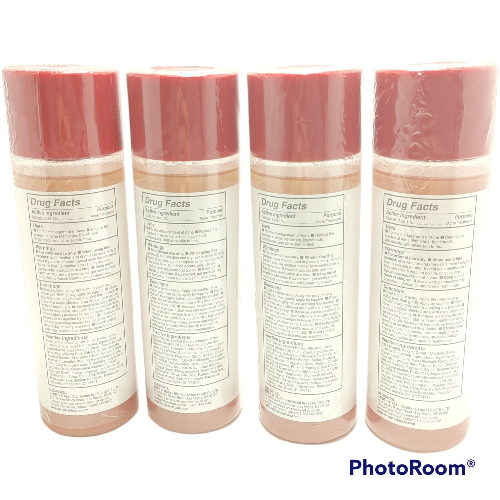 Serious Skin Care Continuously Clear ACNE MEDICATION 6.7oz LOT OF 4 FREE SHIP