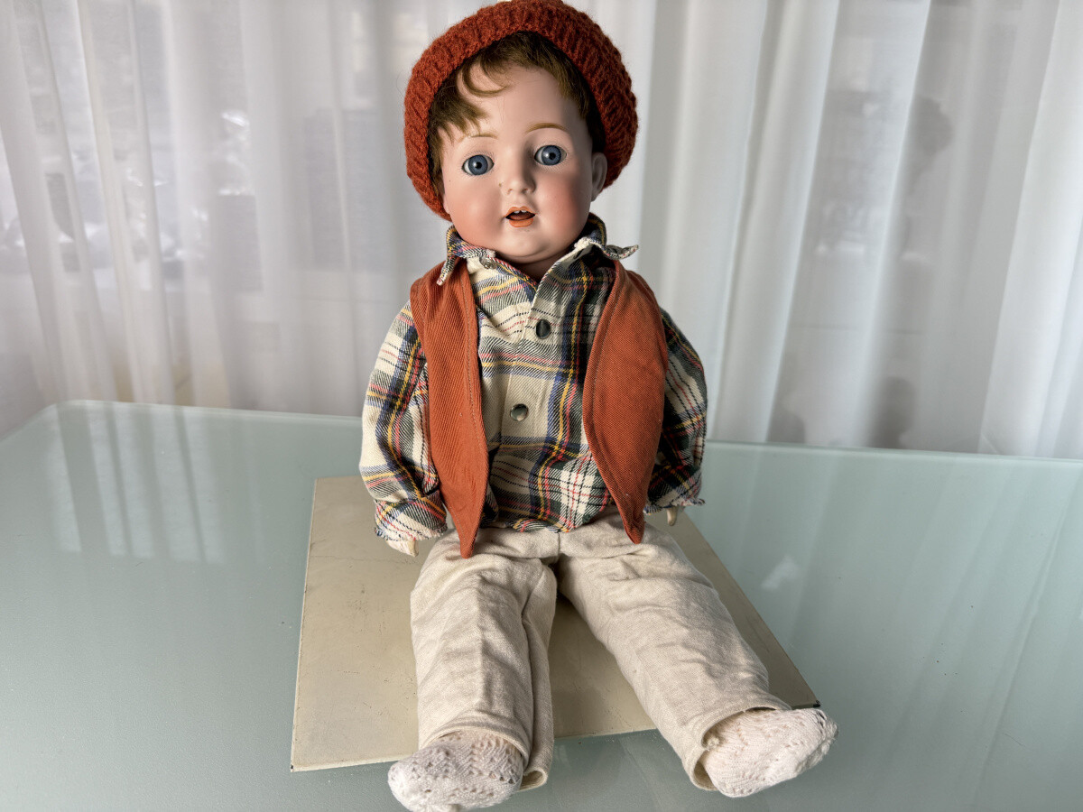 Artist Doll Old Porcelain Head Doll 45 Cm. Condition See