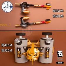 Zenless Zone Zero Burnice Whita Both Crutches Cosplay Weapon LED Prop Backpack