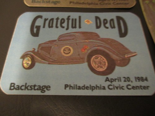 GRATEFUL DEAD BACKSTAGE PASS PHILADELPHIA CIVIC CENTER CAR APRIL 4/19+20+21/1984 - Picture 3 of 5