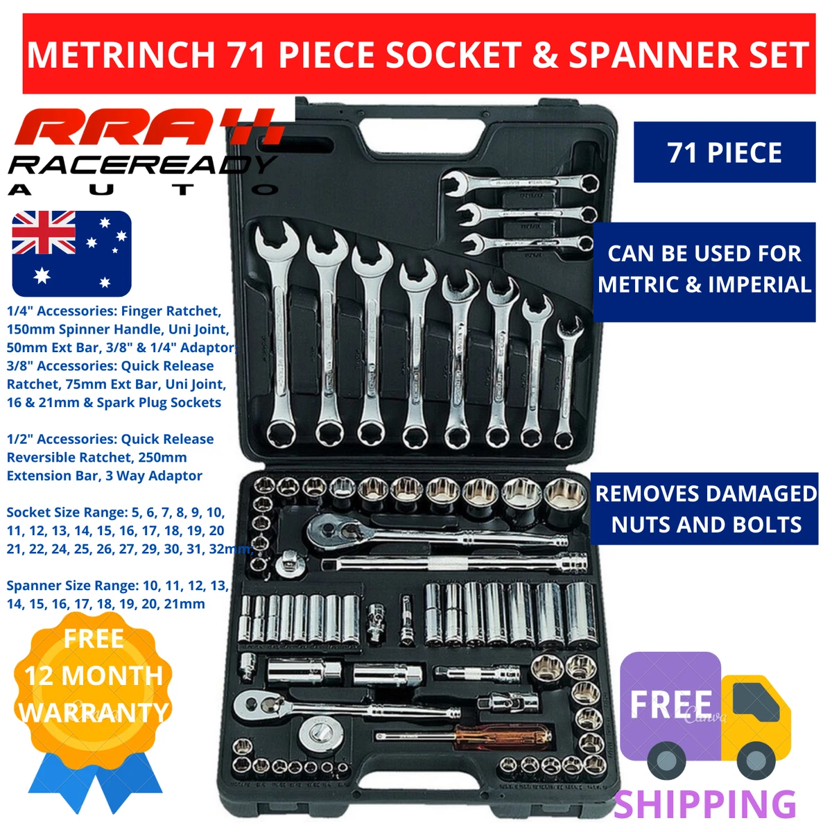 Metrinch spanners deals