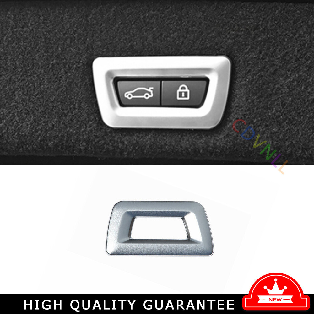 Back Door Tailgate Switch Cover Trim For BMW X5 X6 F15 F16 2014-18 Matte Silver