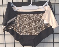 Ladies Hipster Plus Animal/Nude/Black Panty 3 Pack Size 3X Look For Matching Bra