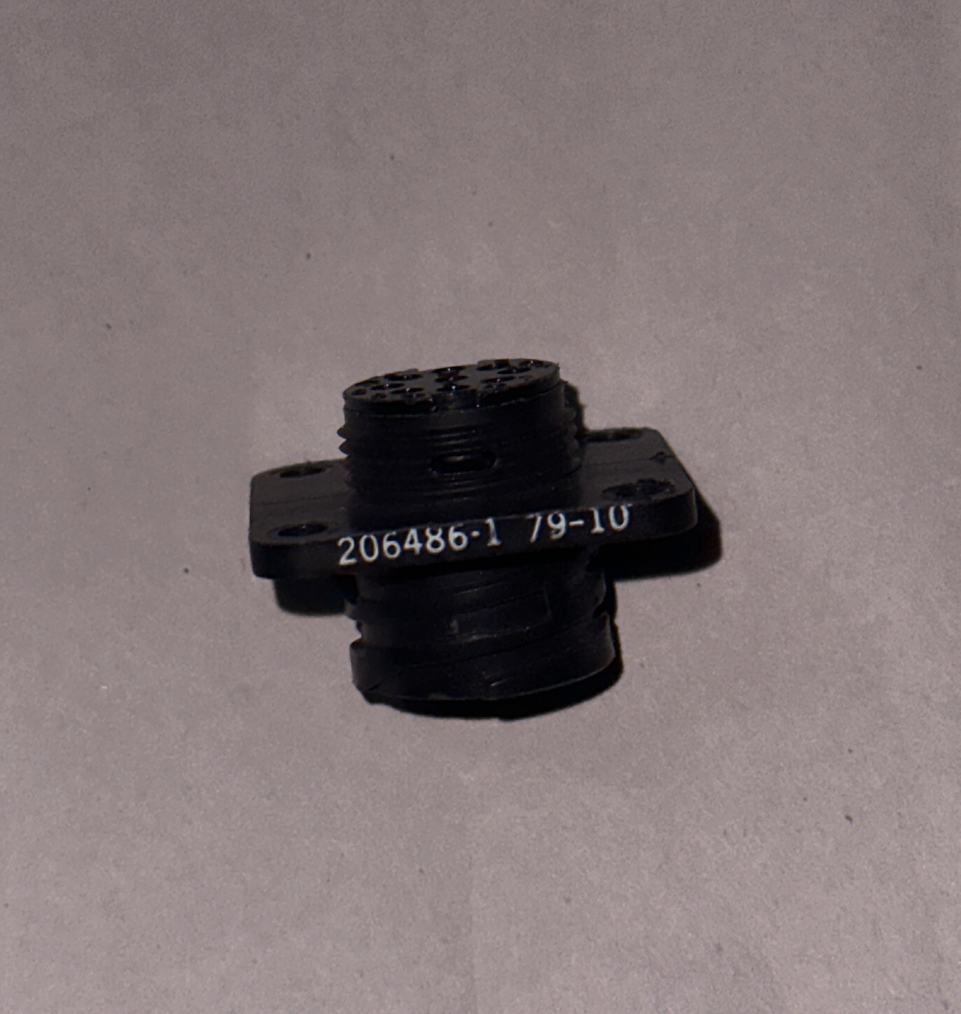 206486-1 79-10 AMP Circular Connector Receptacle Housing Panel Mount 9 Position