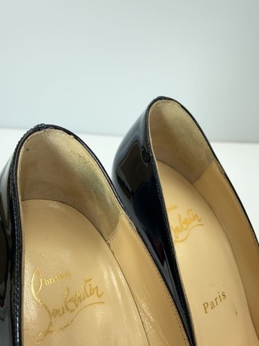 Christian Louboutin pumps size 37.5 multicolor Round toe leopard Black Leather - Picture 7 of 8
