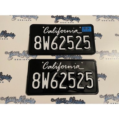 Gloss California Plate Wrap DIY Kit (BACK & WHITE  ) KIT 2  PLATES