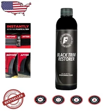 Deep Black Trim Restorer: Long-Lasting Dye Formula, UV & Scratch Defense