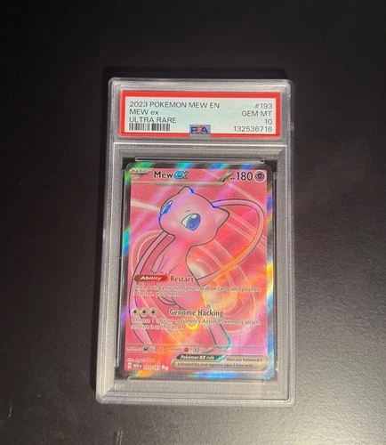 2023 POKEMON MEW EN-151 ULTRA RARE #193 MEW EX PSA 10
