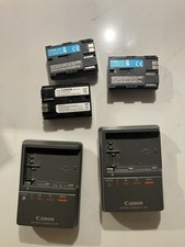 2 Canon Battery Charger CG-580 And 3 BP-511 Batteries