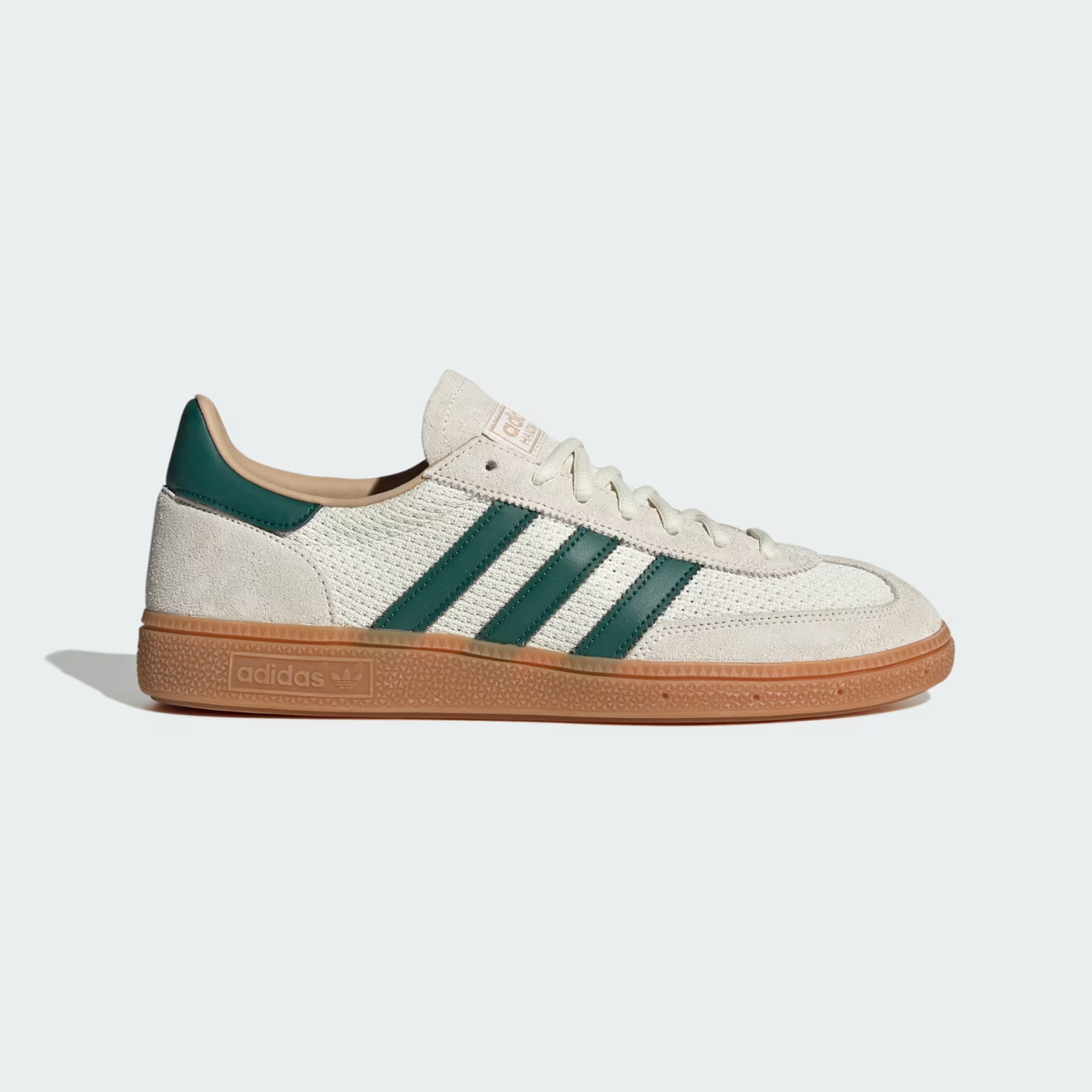  SPEZIAL スニーカー　緑　ソウル限定シューレース　白 Adidas Men's Handball Spezial Shoes in Off White/Collegiate Green
