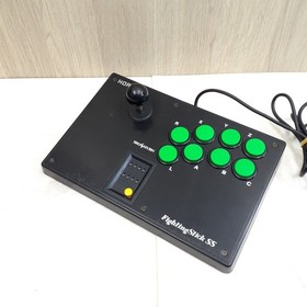 Sega Saturn Console Japan w/ 2 Arcade Sticks Controllers 2 Games Street Fighter