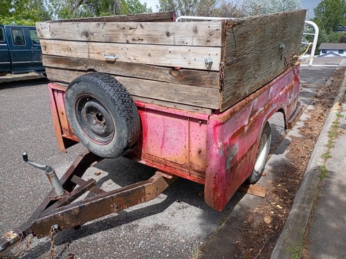 International Flatbed Utility Trailer, Bumper Pull Hitch, Single Axle