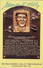 Baseball Hall of Fame Post Card Autographed by George 