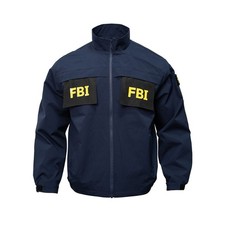 Men Costume Cosplay FBI Coach Jacket Atroceruleous Navy Blue Autumn Winter Coats