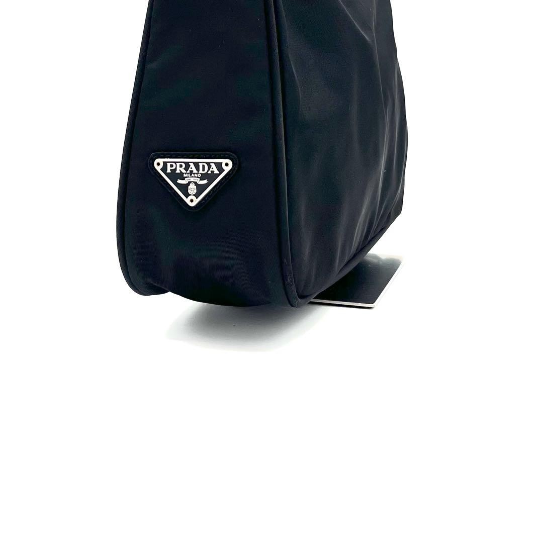 PRADA Tessuto Hobo One Shoulder Triangle Logo Nylon Black Lightweight Commuting thumbnail 5