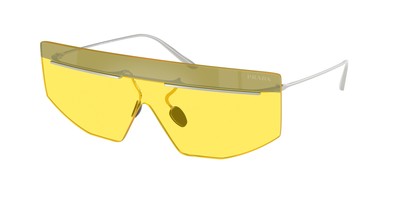 Prada Sonnenbrille PR B55S   1BC20O Silber Gelb Herren 