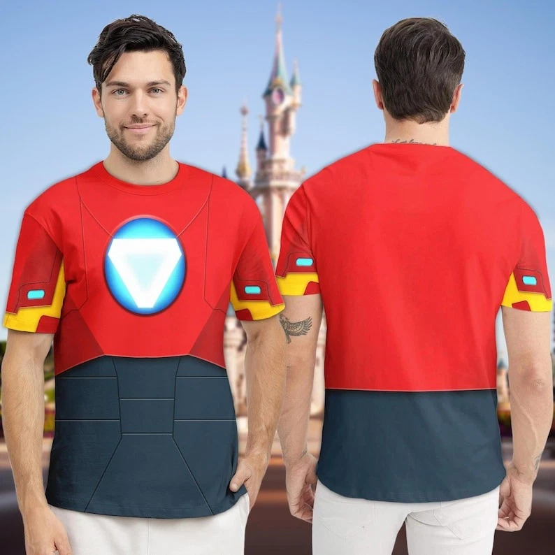 Iron Man & His Amazing Friends 3D Printed T-Shirt