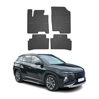 Omac Gummi FußMatten FüR Hyundai Tucson 2022-2026 Automatten Gummi Schwarz 4Tlg