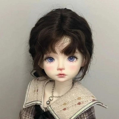 BJD Doll 1/4 Resin Joint bare Doll Lovely Girl w/Eyes Face Makeup Handmade Gift