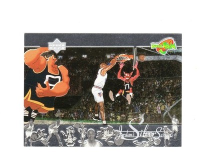 1996 UD Space Jam #JS4 Michael Jordan Silver Screen ''Slam Dunk'' !!!*SP*