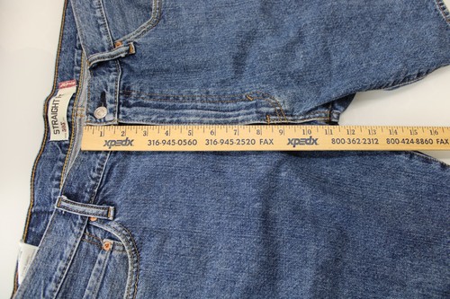 Levi Strauss & Co 505 Straight Fit Jean Shorts Jorts Mens 36 (37x9) Blue Denim - Picture 6 of 9