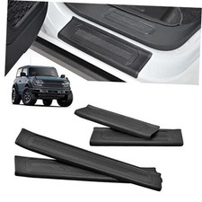 4PCS Door Sill Guards for Bronco 2021-2023, TPE Door Sill Protector Anti