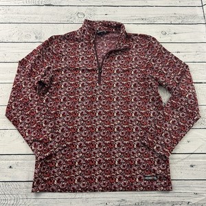 Kerrits 1/4 Zip Pullover Horse Riding Shirt Girl's Large Maroon