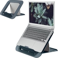 Leitz Ergo Cosy Laptop Stand 4 Height Adjustable Velvet Grey 64260089