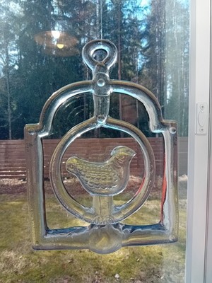 Kosta Boda Bertil Vallien birdcage suncatcher window decoration