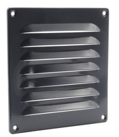 LüFtungsgitter Aluminium Anthrazit 20 X 20Cm Insektenschutz, Montagematerial