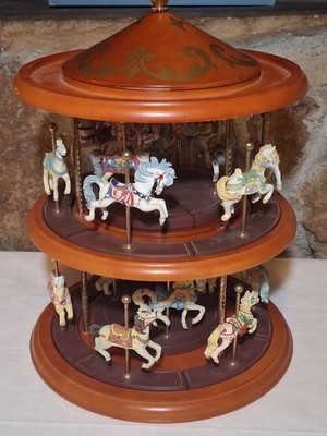 FULL SET 1993-1995 Princeton Gallery The Year Of The Carousel 18 Horses Holidays
