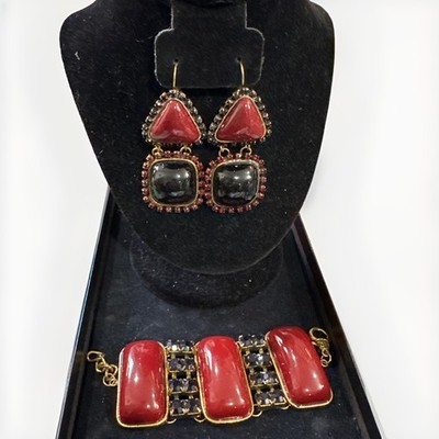 DANIEL ESPINOSA  FASHION JEWELRY Bracelet Earrings Set