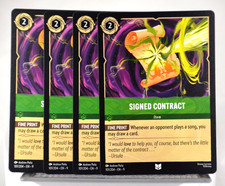 Disney Lorcana TCG Fabled Signed Contract 101/204 Uncommon x4 Playset