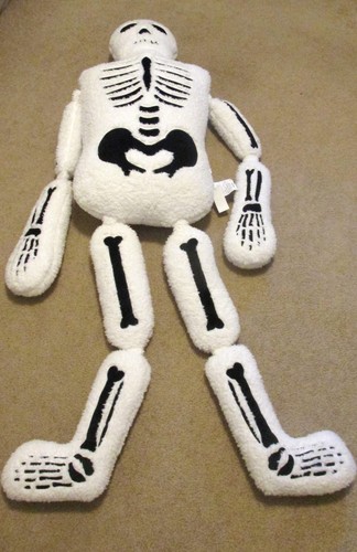Issac Mizrahi 5 Ft. Plush Jointed Skeleton Pillow Halloween Decoration - Picture 9 of 10
