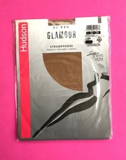 Vintage Nylonstrumpfhose Hudson Glamour 20 DEN, PERLE/015, 0 36-38, Glanzstrumpf