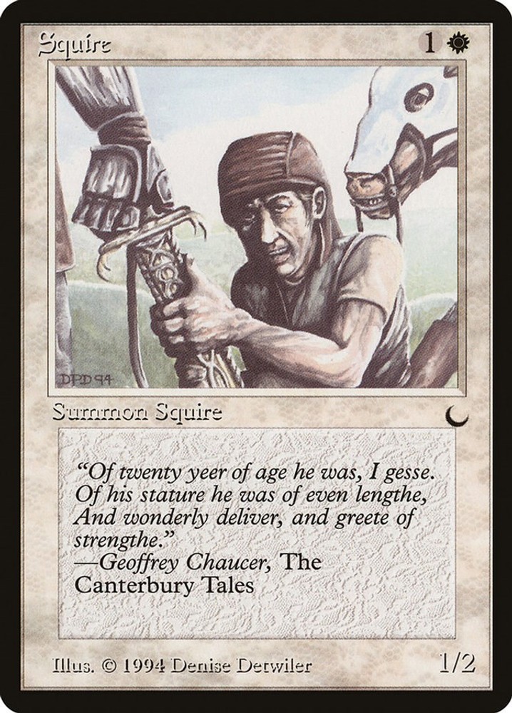 Squire #15 (LP) The Dark (DRK) MTG