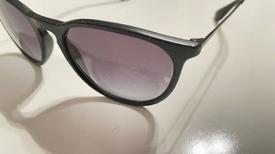 Ray-Ban ERIKA Sunglasses RB4171 Gray Lenses 622/8G 54-18 145 3N Matte Black