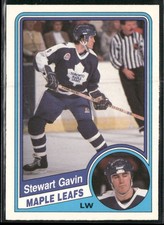 1984-85 O-Pee-Chee Stewart Gavin #302 Toronto Maple Leafs