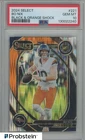 2024 Select #221 Bo Nix Black & Orange Shock rookie PSA 10 Pop 25