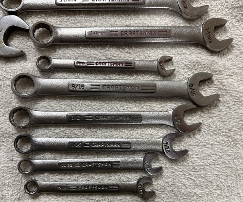 Lot of 22 Craftsman USA Wrenches Mixed Size -V- -VV- And -VA- Series - Picture 12 of 12