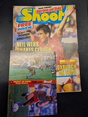 Shoot Magazine Comic, 18th October 1986, Football, IPC. FREE GIFT STICKERS.