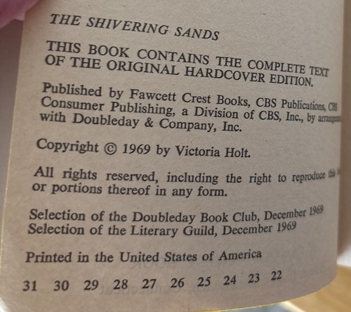 Victoria Holt Set Of 5 Books The Shivering Sands The Judas Kiss + 3 More - Imagen 13 de 13