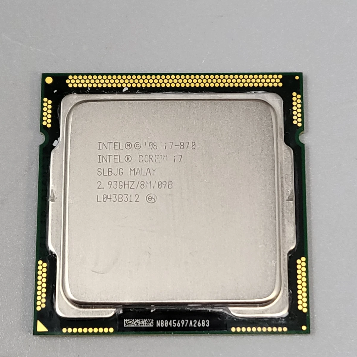 Intel Core i7-870 クアッドコア CPU Amazon.com: Intel Core i7-870 2.93GHz 2.5GT/s 4x256KB/8MB L3