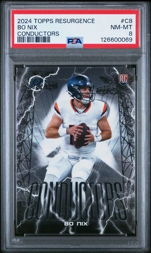 2024 TOPPS RESURGENCE CONDUCTORS #C8 BO NIX ROOKIE RC PSA 8