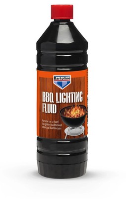 Grillbeleuchtungsflüssigkeit Bartoline 1 Liter sichere effektive Möglichkeit Grills zu entzünden