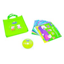 Peppa Pig Collection 10 Books Set in a Lime Gift Bag With Audio CD  | Peppa Pig 