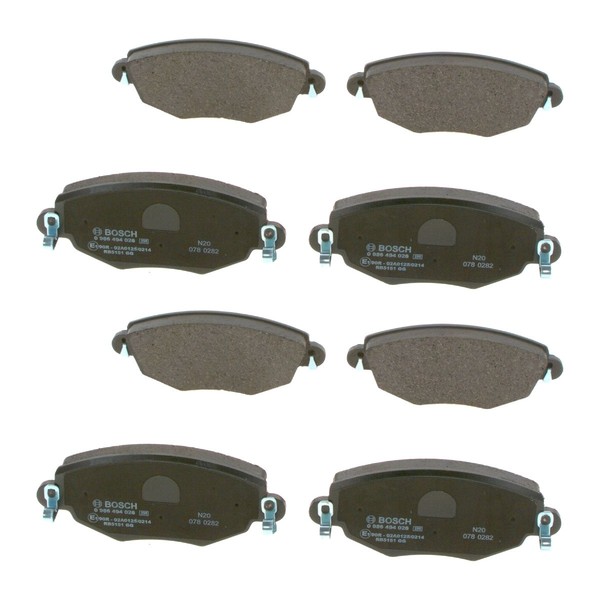 2 BremsbelagsäTze Scheibenbremsen 18,4 Mm Bosch FüR U.A. Ford Mondeo-image