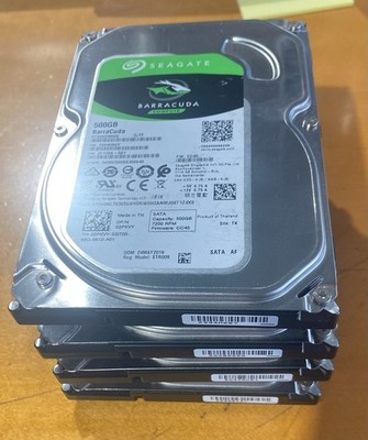 Lot of 6 Seagate Barracuda 500GB SATA Hard Drives 3.5'' Desktop ST500DM009