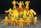 Tiny Mights YELLOW COLOR BATMAN Complete Set & 4 Batmobiles Culture Fly Keshi