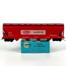 HO Athearn 1903 Dupont Alathon 55' ACF Center Flow Hopper 36028 with KDs